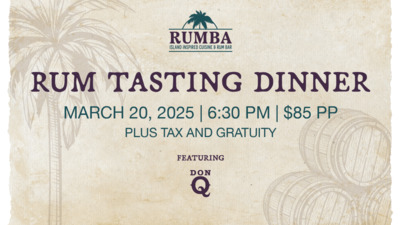 Book Your Rumba Tequila Tasting Dinner with Tres Generaciones Event ...